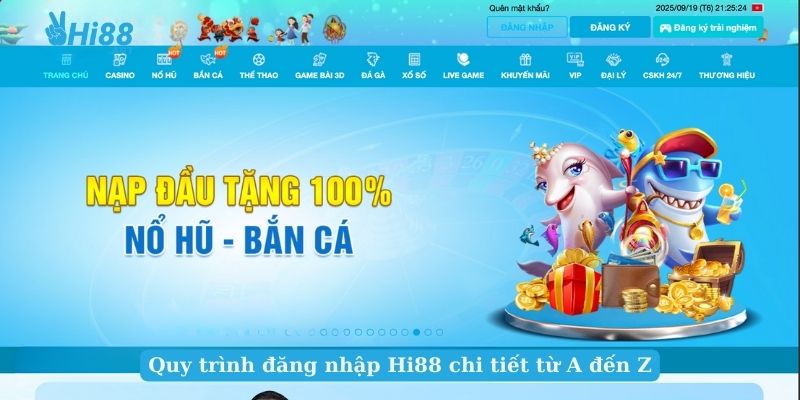 Quy trình đăng nhập Hi88 chi tiết từ A đến Z