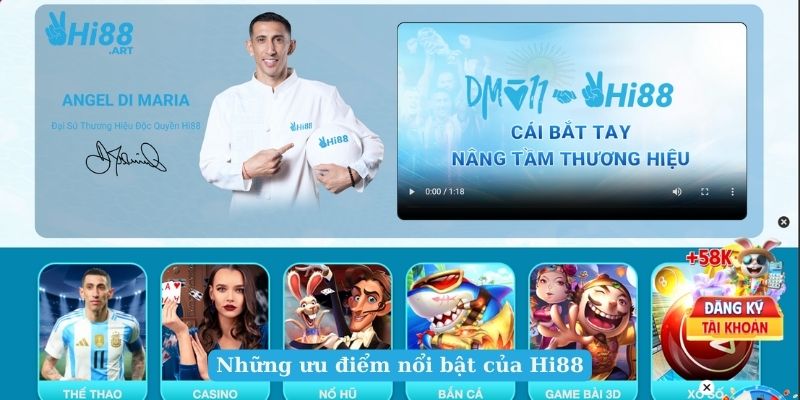 Những ưu điểm nổi bật của Hi88